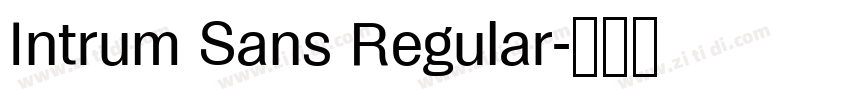 Intrum Sans Regular字体转换